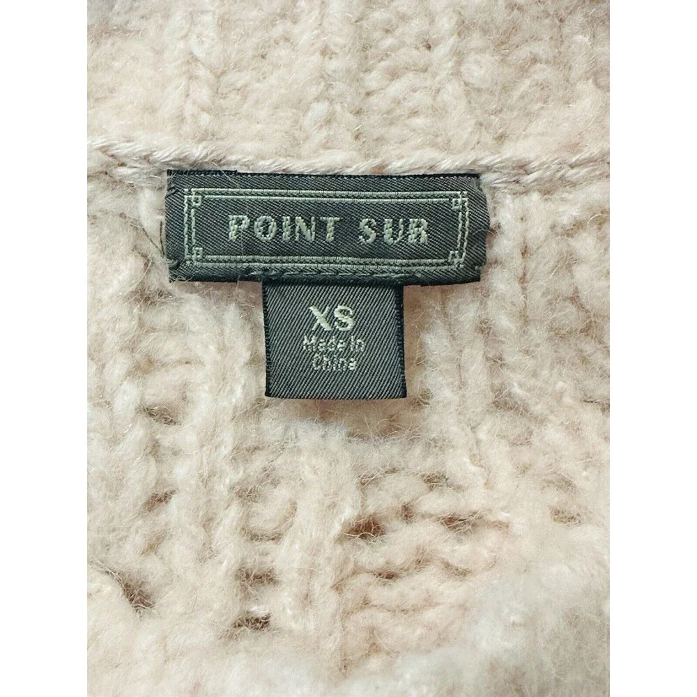 J. Crew Point Sur Pointelle Size XS Alpaca Wool Knit Sweater Quiet Luxury